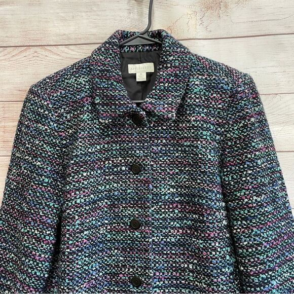 APPLESEED’S BLAZER IN BLUE TEXTURED WOOL BLEND TWEED - Picture 2 of 6